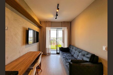 Sala de apartamento para alugar com 1 quarto, 33m² em Santo Amaro, São Paulo