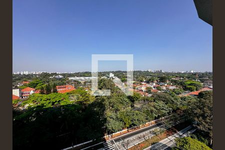 Vista Sacada Sala de apartamento para alugar com 1 quarto, 33m² em Santo Amaro, São Paulo