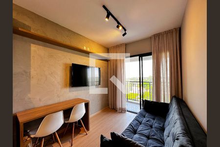 Sala de apartamento para alugar com 1 quarto, 33m² em Santo Amaro, São Paulo