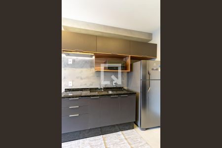 Cozinha de kitnet/studio para alugar com 1 quarto, 24m² em Vila Olímpia, São Paulo