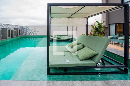 Studio para alugar com 24m², 1 quarto e sem vaga Studio para alugar com 24m², 1 quarto e sem vagaÁrea comum - Piscina