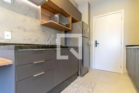 Cozinha de kitnet/studio para alugar com 1 quarto, 24m² em Vila Olímpia, São Paulo