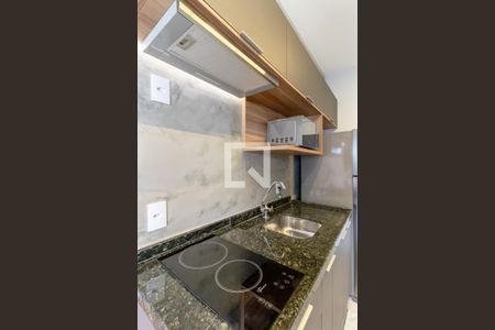 Cozinha de kitnet/studio para alugar com 1 quarto, 24m² em Vila Olímpia, São Paulo