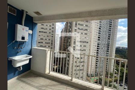 Varanda da Sala de apartamento para alugar com 1 quarto, 48m² em Alphaville Empresarial, Barueri
