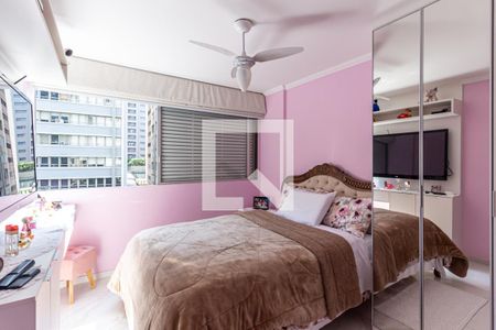 Suíte - Quarto 1 de apartamento à venda com 3 quartos, 108m² em Santa Cecília, São Paulo