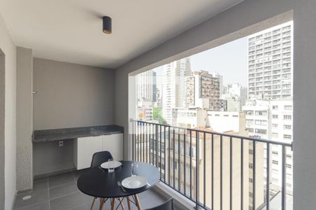 Varanda de apartamento para alugar com 1 quarto, 37m² em Vila Buarque, São Paulo