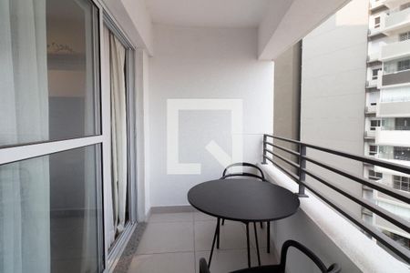 Studio à venda com 25m², 1 quarto e 1 vagaVaranda