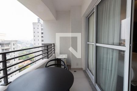 Studio à venda com 25m², 1 quarto e 1 vagaVaranda