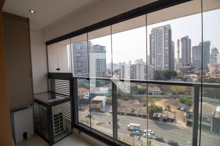 Varanda de kitnet/studio para alugar com 1 quarto, 37m² em Jardim das Acácias, São Paulo