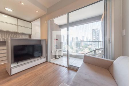 Quarto - Sala Integrada de apartamento para alugar com 1 quarto, 37m² em Cidade Monções, São Paulo