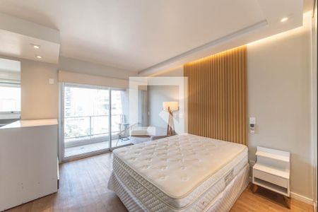 Quarto - Sala Integrada de apartamento para alugar com 1 quarto, 37m² em Cidade Monções, São Paulo