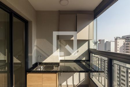 Studio para alugar com 34m², 1 quarto e sem vagaVaranda