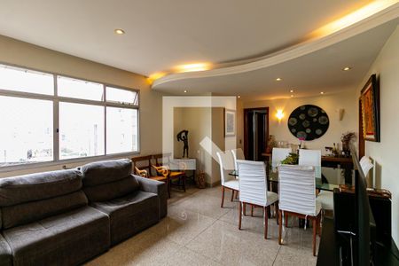 Sala de apartamento à venda com 3 quartos, 100m² em São Pedro, Belo Horizonte