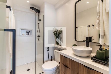 Studio para alugar com 25m², 1 quarto e sem vaga Studio para alugar com 25m², 1 quarto e sem vagaBanheiro