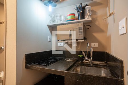 Cozinha de kitnet/studio para alugar com 1 quarto, 40m² em Consolação, São Paulo