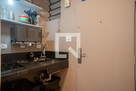 Cozinha de kitnet/studio para alugar com 1 quarto, 40m² em Consolação, São Paulo