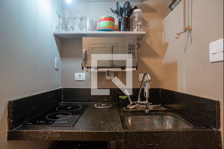Cozinha de kitnet/studio para alugar com 1 quarto, 40m² em Consolação, São Paulo