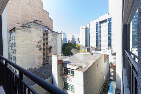 varanda de kitnet/studio para alugar com 1 quarto, 28m² em Liberdade, São Paulo