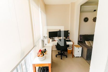 Varanda da Sala de apartamento para alugar com 1 quarto, 38m² em Vila Andrade, São Paulo