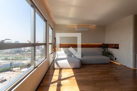 Sala de apartamento à venda com 1 quarto, 75m² em Jardim Fonte do Morumbi, São Paulo