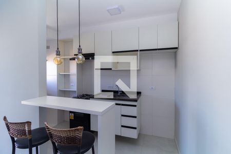 Cozinha de apartamento para alugar com 1 quarto, 29m² em Jardim Angela (zona Leste), São Paulo