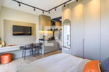 Sala/Quarto de kitnet/studio à venda com 1 quarto, 27m² em Jardim das Acácias, São Paulo