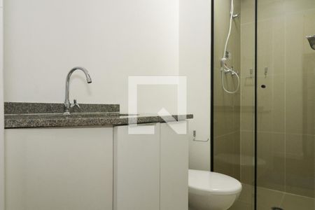 Studio para alugar com 25m², 1 quarto e sem vagaBanheiro do Studio