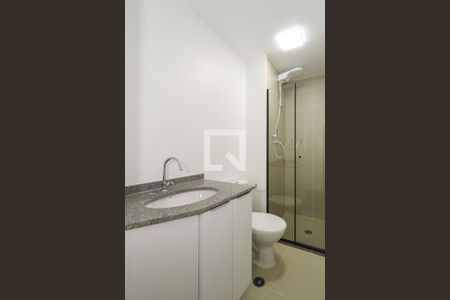 Studio para alugar com 25m², 1 quarto e sem vagaBanheiro do Studio