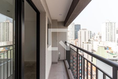 Varanda de kitnet/studio à venda com 1 quarto, 30m² em Vila Buarque, São Paulo