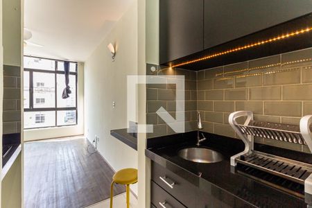 Studio para alugar com 23m², 1 quarto e sem vaga Studio para alugar com 23m², 1 quarto e sem vagaCozinha