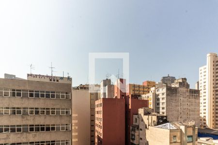 Varanda - Vista de kitnet/studio à venda com 1 quarto, 26m² em República, São Paulo
