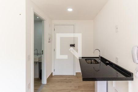 Cozinha de kitnet/studio à venda com 1 quarto, 26m² em República, São Paulo