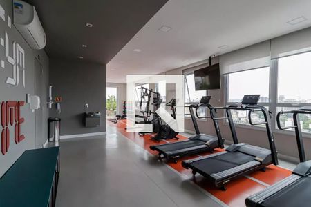 Studio para alugar com 27m², 1 quarto e sem vaga Studio para alugar com 27m², 1 quarto e sem vagaAcademia