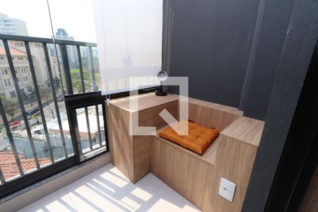 Varanda de kitnet/studio para alugar com 1 quarto, 25m² em Vila Mariana, São Paulo