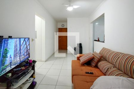 Sala de apartamento para alugar com 1 quarto, 55m² em Guilhermina, Praia Grande