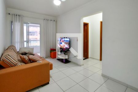 Sala de apartamento para alugar com 1 quarto, 55m² em Guilhermina, Praia Grande