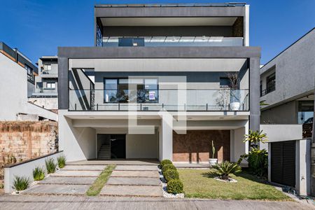 Casa de condomínio para alugar com 288m², 3 quartos e 4 vagasFachada - Placa kjvx-251