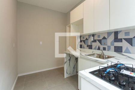 Cozinha de apartamento à venda com 1 quarto, 29m² em Moinhos de Vento, Porto Alegre