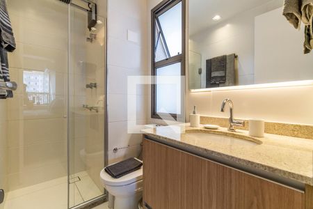 Banheiro de kitnet/studio à venda com 1 quarto, 27m² em Sumarezinho, São Paulo