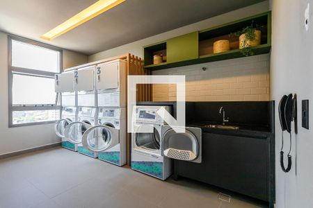 Studio para alugar com 27m², 1 quarto e sem vaga Studio para alugar com 27m², 1 quarto e sem vagaLavanderia