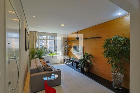 Sala de apartamento à venda com 4 quartos, 143m² em Sion, Belo Horizonte