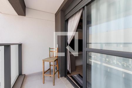 Studio à venda com 25m², 1 quarto e sem vagaVaranda