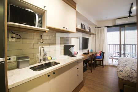 Studio à venda com 29m², 1 quarto e sem vagaCozinha