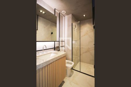 Banheiro de apartamento para alugar com 1 quarto, 30m² em Vila Nova Conceição, São Paulo