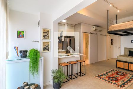 Studio para alugar com 40m², 1 quarto e 1 vagaVaranda