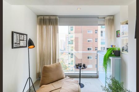 Studio para alugar com 40m², 1 quarto e 1 vagaVaranda