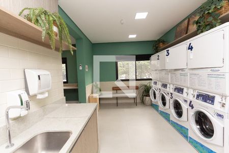 Studio para alugar com 25m², 1 quarto e sem vagaLavanderia