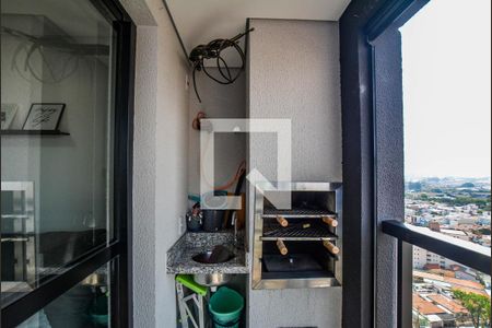 Varanda da Sala de apartamento à venda com 2 quartos, 59m² em Parque das Nações, Santo André