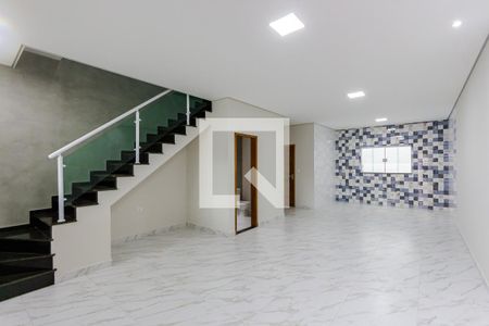 Sala e Cozinha de casa à venda com 3 quartos, 131m² em Parque Oratório, Santo André