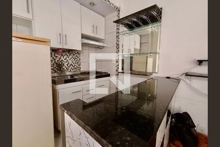 Cozinha americana de kitnet/studio à venda com 1 quarto, 30m² em Copacabana, Rio de Janeiro